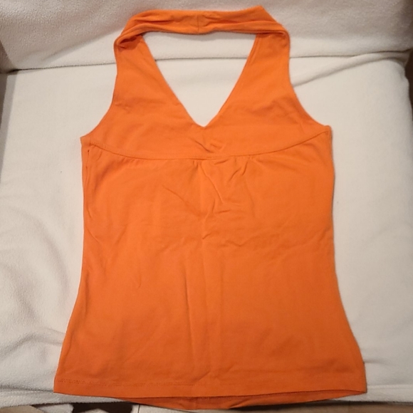 Suzy Shier orange halter top - Picture 2 of 4